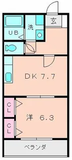 グレイスCHIE【1階】の間取り