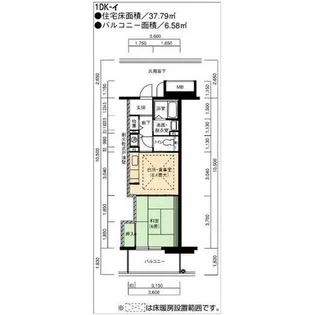 URアーバンラフレ鳩岡【0040507号室】の間取り