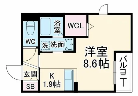 エクセレント【3階】の間取り