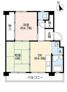 UR多聞台【C330504号室】の間取り