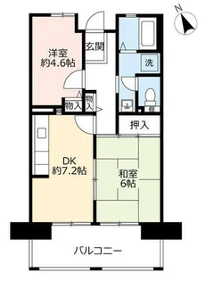 URサンヴァリエ金岡【0020503号室】の間取り