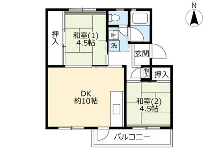 UR落合【3090203号室】の間取り