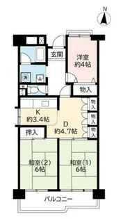 URポートアイランド【0570408号室】の間取り