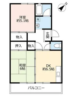 UR泉南一丘【0470407号室】の間取り