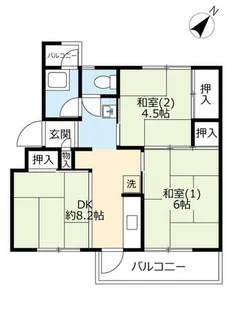 UR助松【0090301号室】の間取り