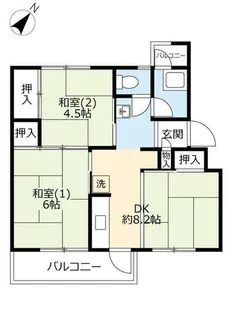 UR助松【0320402号室】の間取り