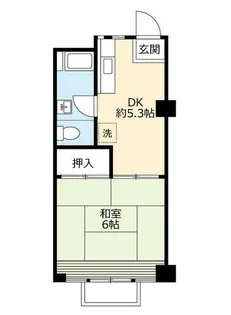 UR深草【0010609号室】の間取り