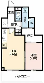 エスリーアアオ【1階】の間取り