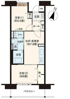 URルゼフィール金楽寺町【0000205号室】の間取り