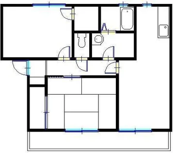 ルミエール東今宿(管理)【A202号室】の間取り