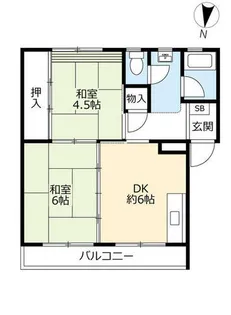 UR鳴子【0790301号室】の間取り