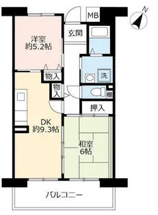 URアルビス緑丘【1010502号室】の間取り