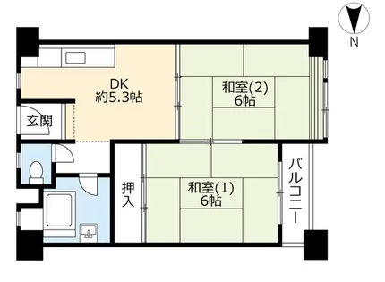 UR菅田町【0000308号室】の間取り
