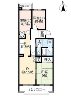 UR高の原駅西【0100403号室】の間取り