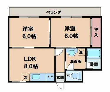 サンハイツ丸山【3階】の間取り