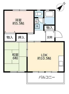 UR藤山台【3250105号室】の間取り