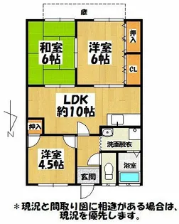 ジョイフル田隈【102号室】の間取り