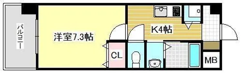 クオリアけやき通り【11階】の間取り