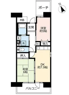 UR浜甲子園さくら街【0040201号室】の間取り