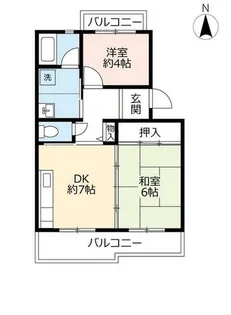 UR高槻・阿武山五番街【5080302号室】の間取り