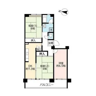 URポートアイランド【0630509号室】の間取り
