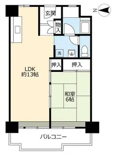 UR南港わかぎの【0410908号室】の間取り