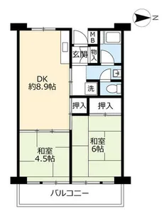 URリバーサイドながら【0030712号室】の間取り
