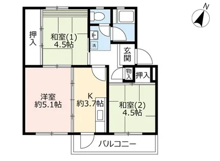 UR寝屋川【C060303号室】の間取り