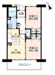 URアルビス緑丘【1120202号室】の間取り