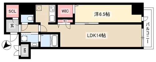 グランアビタシオンノリタケ【805号室】の間取り