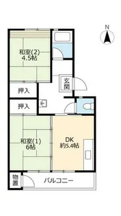 UR花山東【0170102号室】の間取り