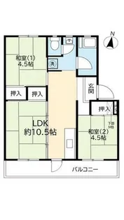 UR有野【B230204号室】の間取り