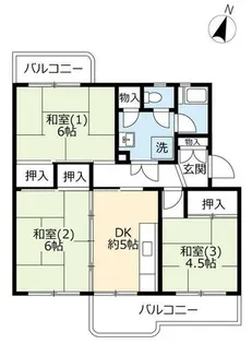 UR南花台【0140402号室】の間取り