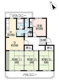 UR泉北城山台二丁【0120201号室】の間取り