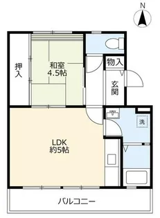 UR富田【0210405号室】の間取り