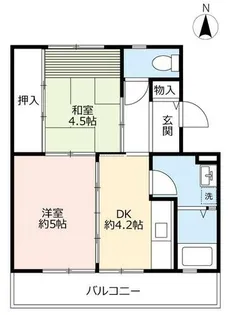 UR富田【0220506号室】の間取り