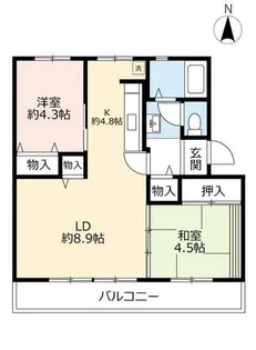 UR富田【0240206号室】の間取り