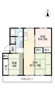 UR富田【0470407号室】の間取り