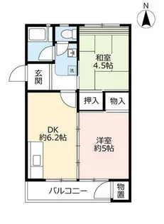 UR玉川橋【0330503号室】の間取り