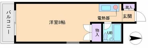 シャレール長居【212号室】の間取り