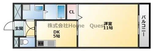 フィールライフ春日【5階】の間取り
