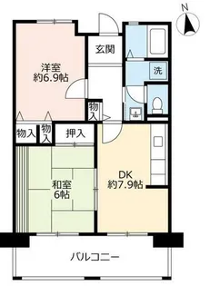 URサンヴァリエ金岡【0010505号室】の間取り
