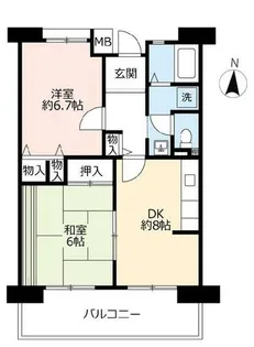 URサンヴァリエ金岡【0060305号室】の間取り
