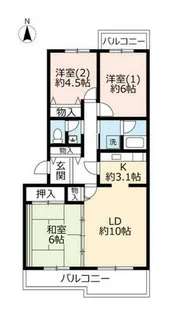 URいぶき野三丁目【0020505号室】の間取り