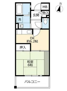 URアルビス五月ヶ丘【1230203号室】の間取り