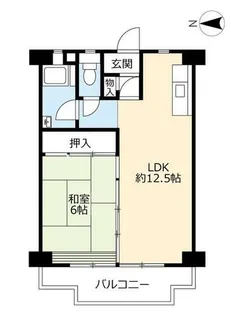 UR中丸【0020509号室】の間取り
