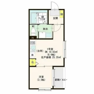 Nitva Heights【1階】の間取り