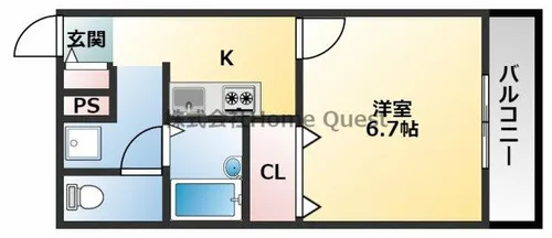 アンプルールフェール寿【2階】の間取り