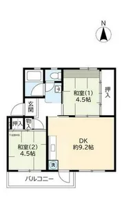 UR富田【0860507号室】の間取り