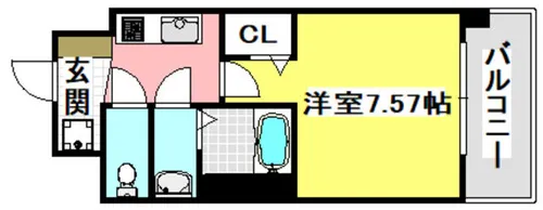 ロイス茨木奈良町【5階】の間取り